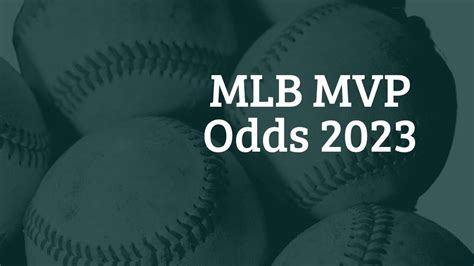 Mlb mvp odds bovada  Rafael Devers ( +2300) Seemingly full recovered from some nagging injuries that kept him out of the Red Sox lineup in early July, Devers homered three straight games over the weekend and is on pace to have the best statistical season of his career